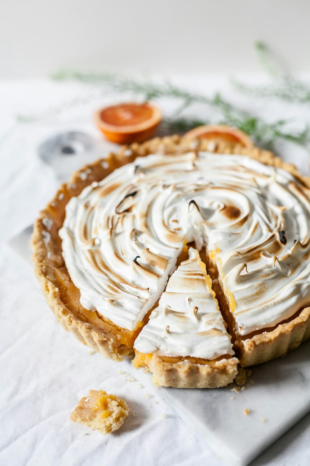 Caramelized Amalfi Lemon & Yuzu Meringue Tart